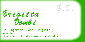 brigitta dombi business card
